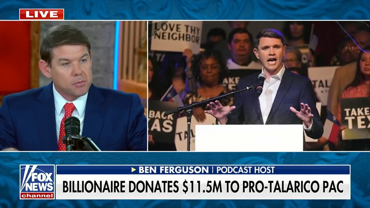 Ben Ferguson: Wouldn't Talarico investors want ROI?