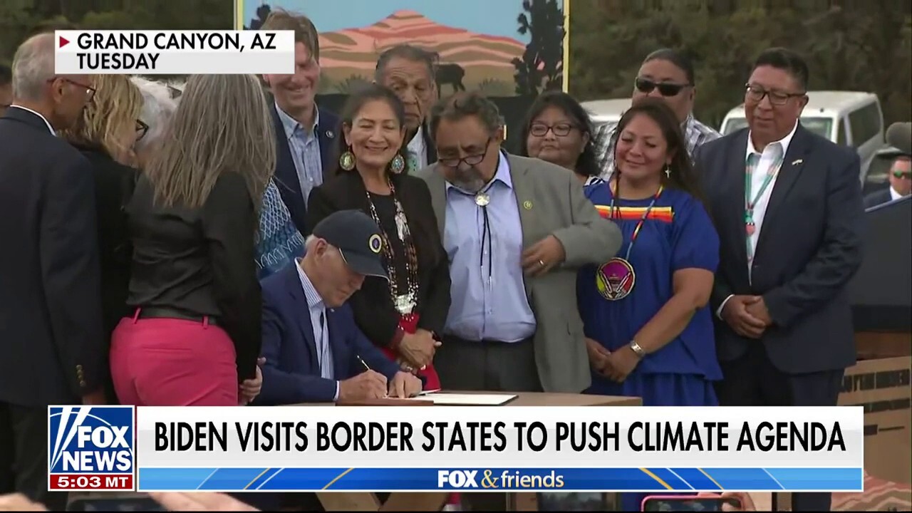 Biden visits Arizona to push climate agenda without southern border visit