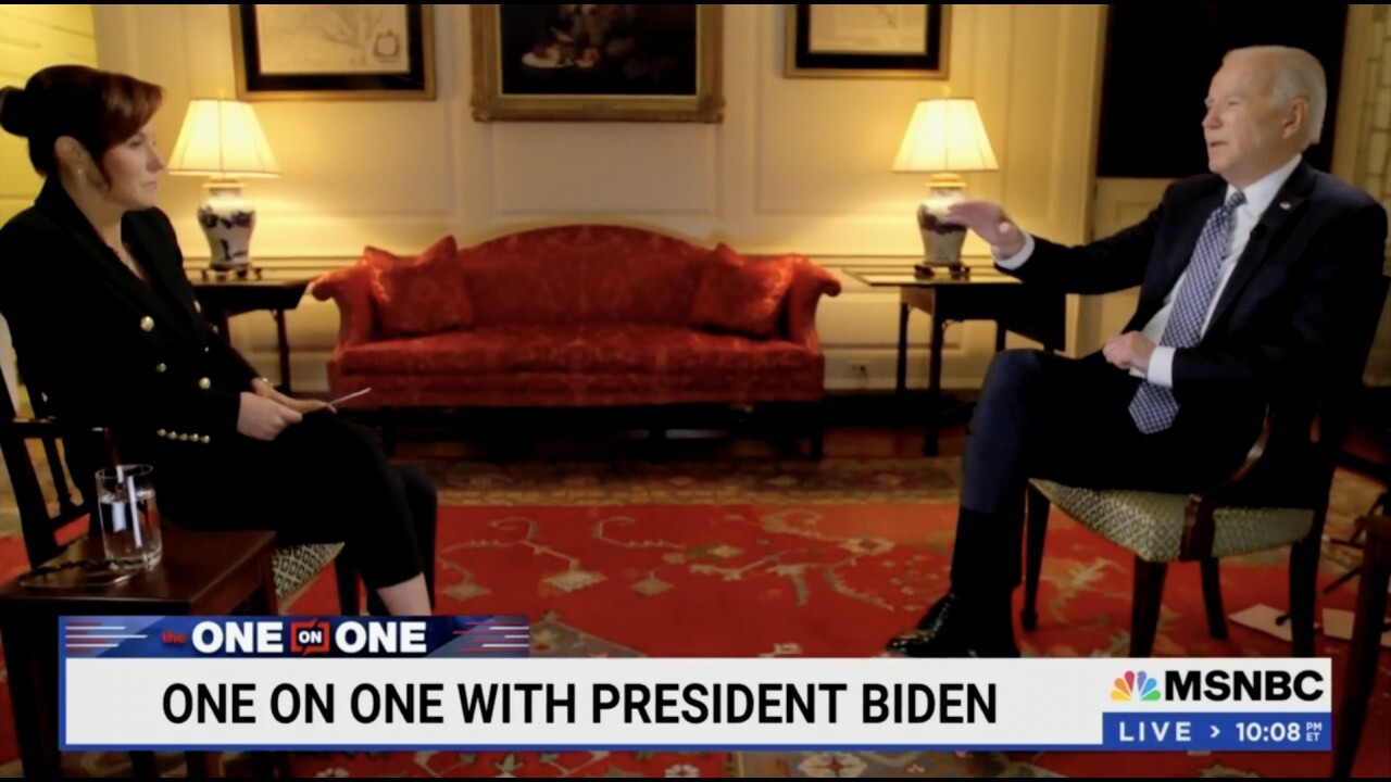 Biden suggests 'negative' press coverage is to blame for his polling during MSNBC interview