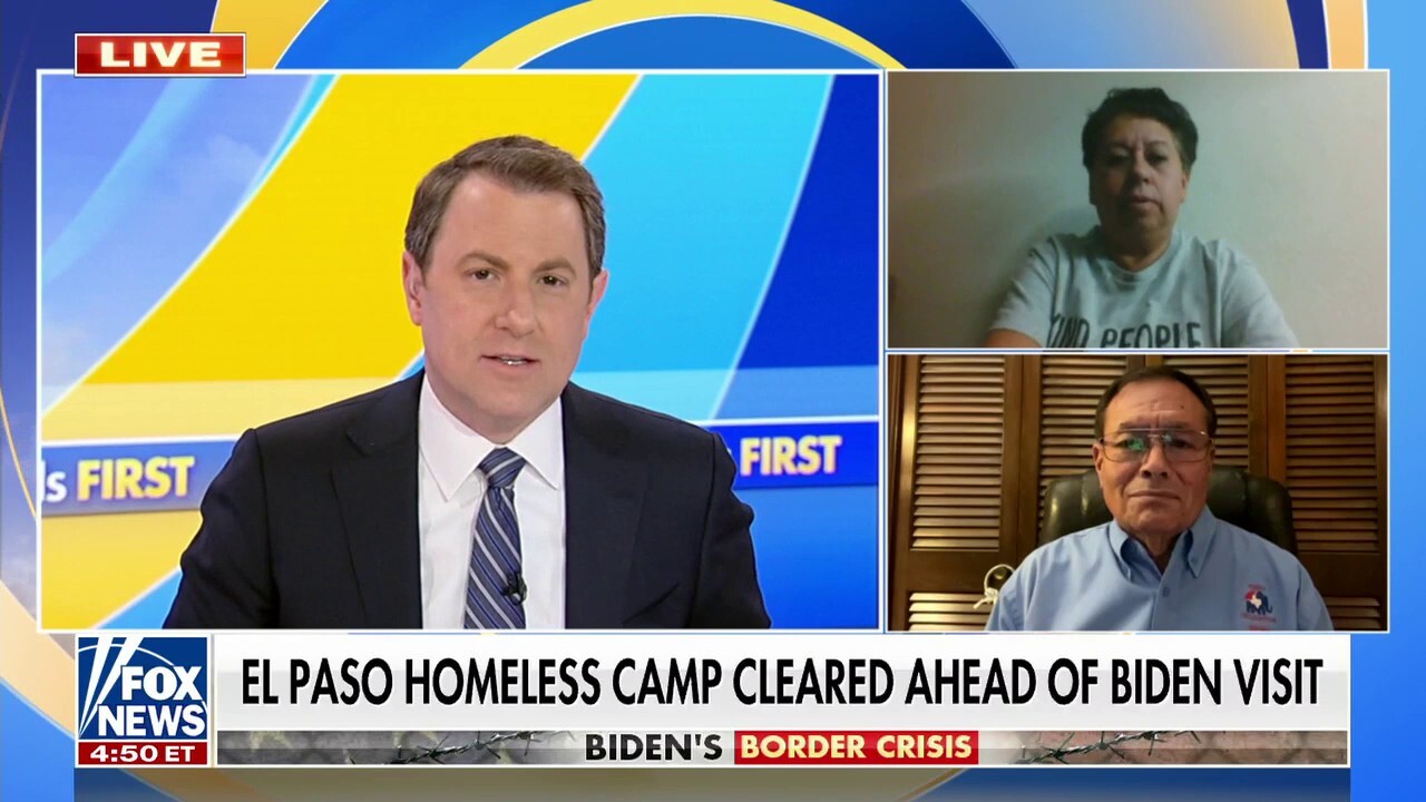 El Paso homeless camp cleaned up before Biden's border visit