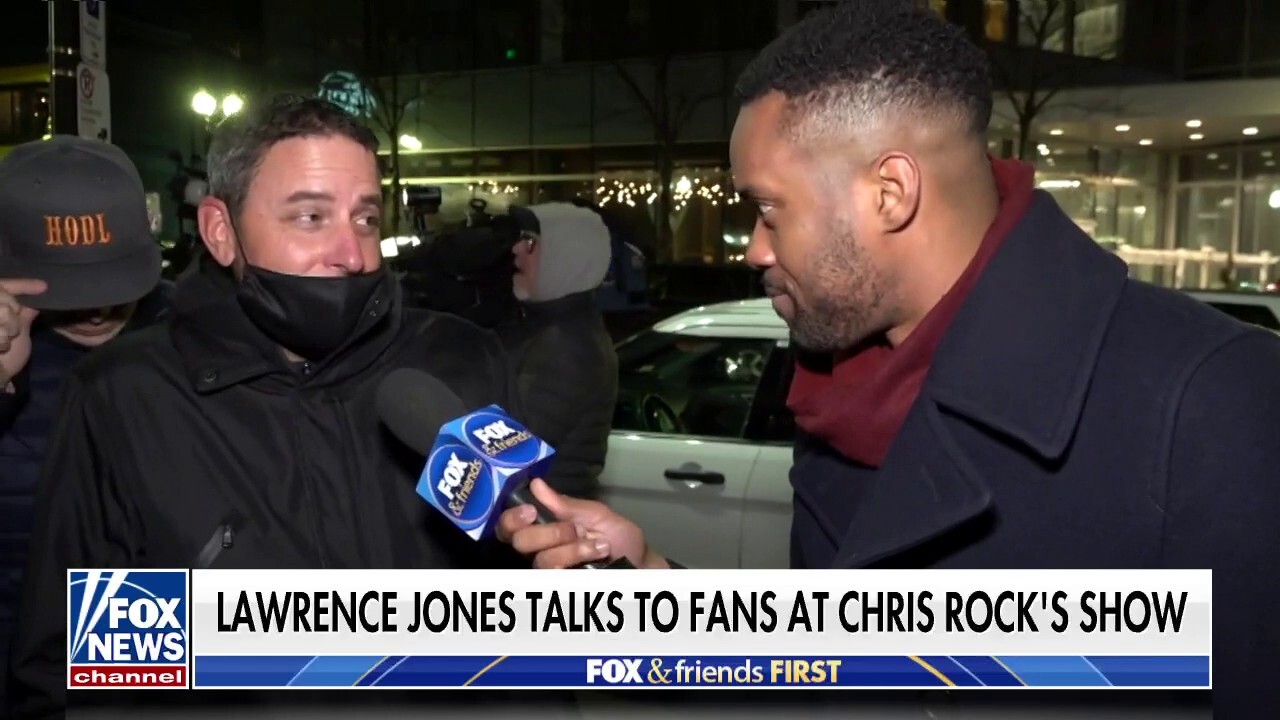 Lawrence Jones attends Chris Rock comedy show in Boston