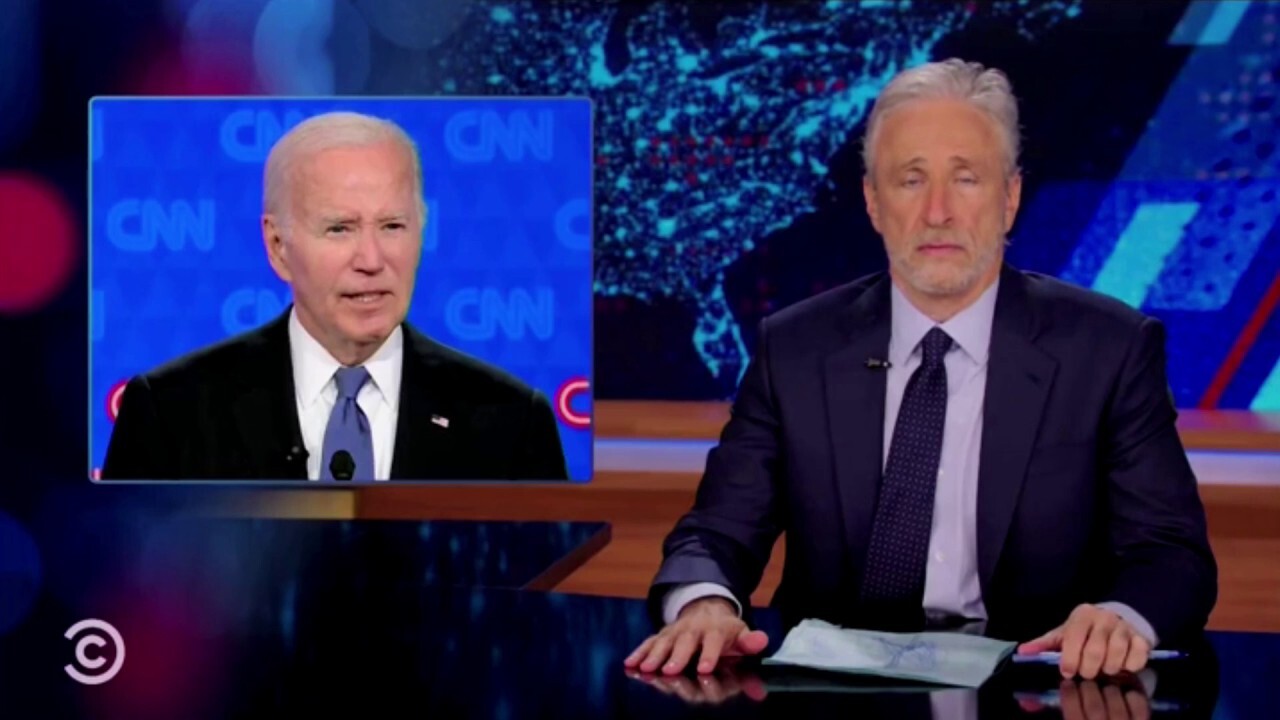 Jon Stewart rips Biden supporters for spinning his disastrous debate performance debate 