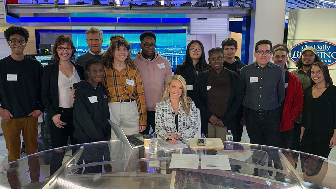 Dana Perino meets with kids from The Animation Project