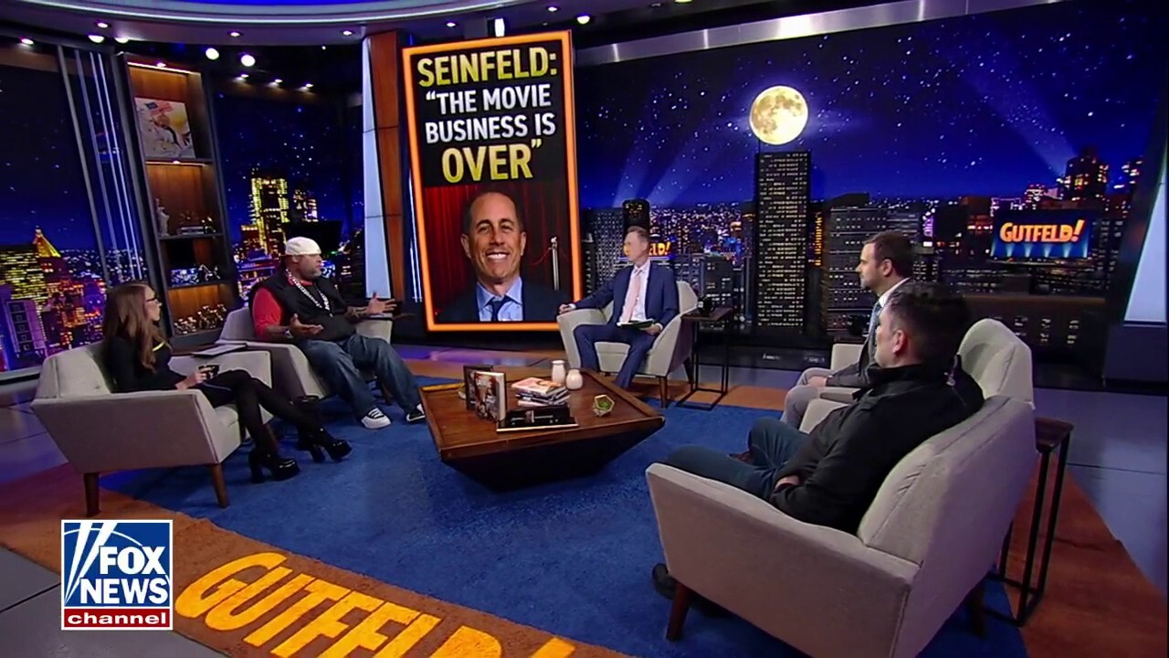 'Gutfeld!' panelists weigh in on comedian Jerry Seinfeld claiming the movie business 'is over' and discuss if America is losing trust in our institutions.