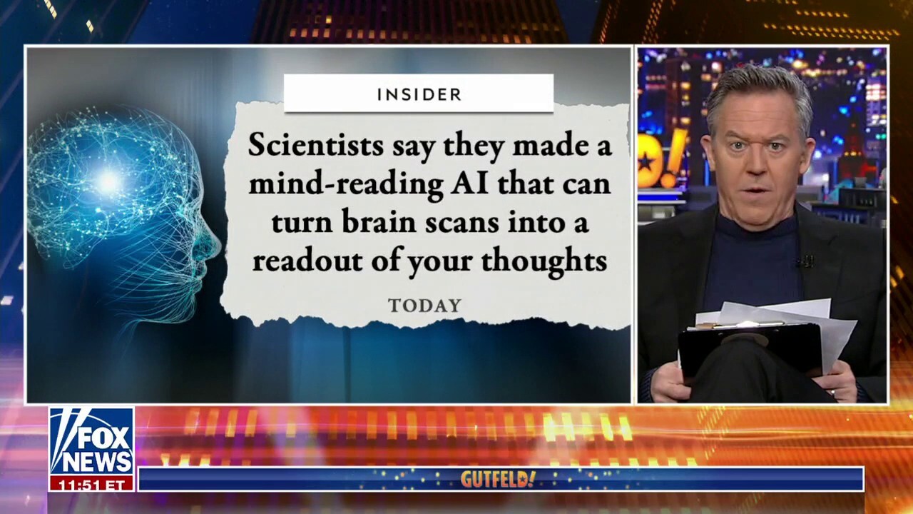 Greg Gutfeld: It’s hard to lie when your mind is read by AI 