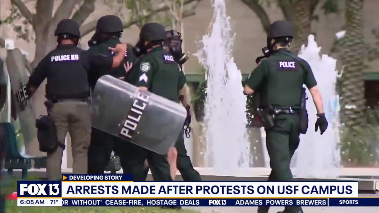 Оръжия, конфискувани от анти-израелски протестиращи в UT Austin, Университет на Южна Флорида