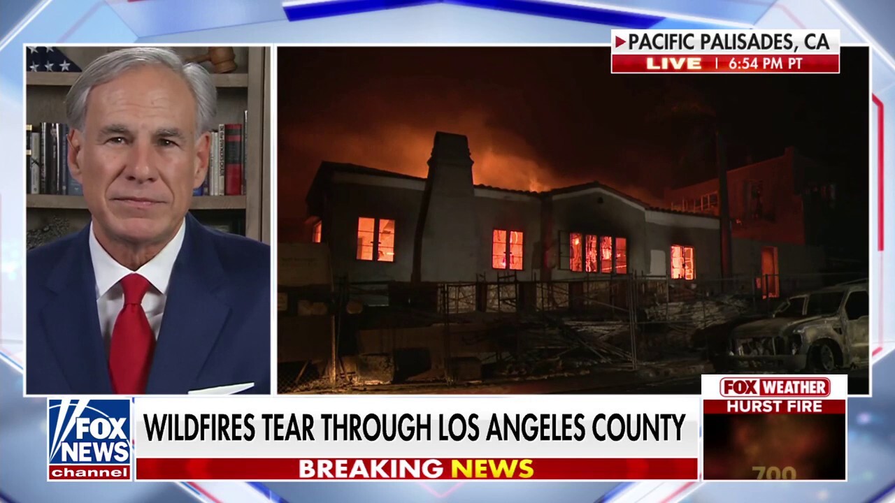 Texas Gov. Greg Abbott discusses President Biden's meeting with California Gov. Gavin Newsom as wildfires rage in the state on 'Hannity.'