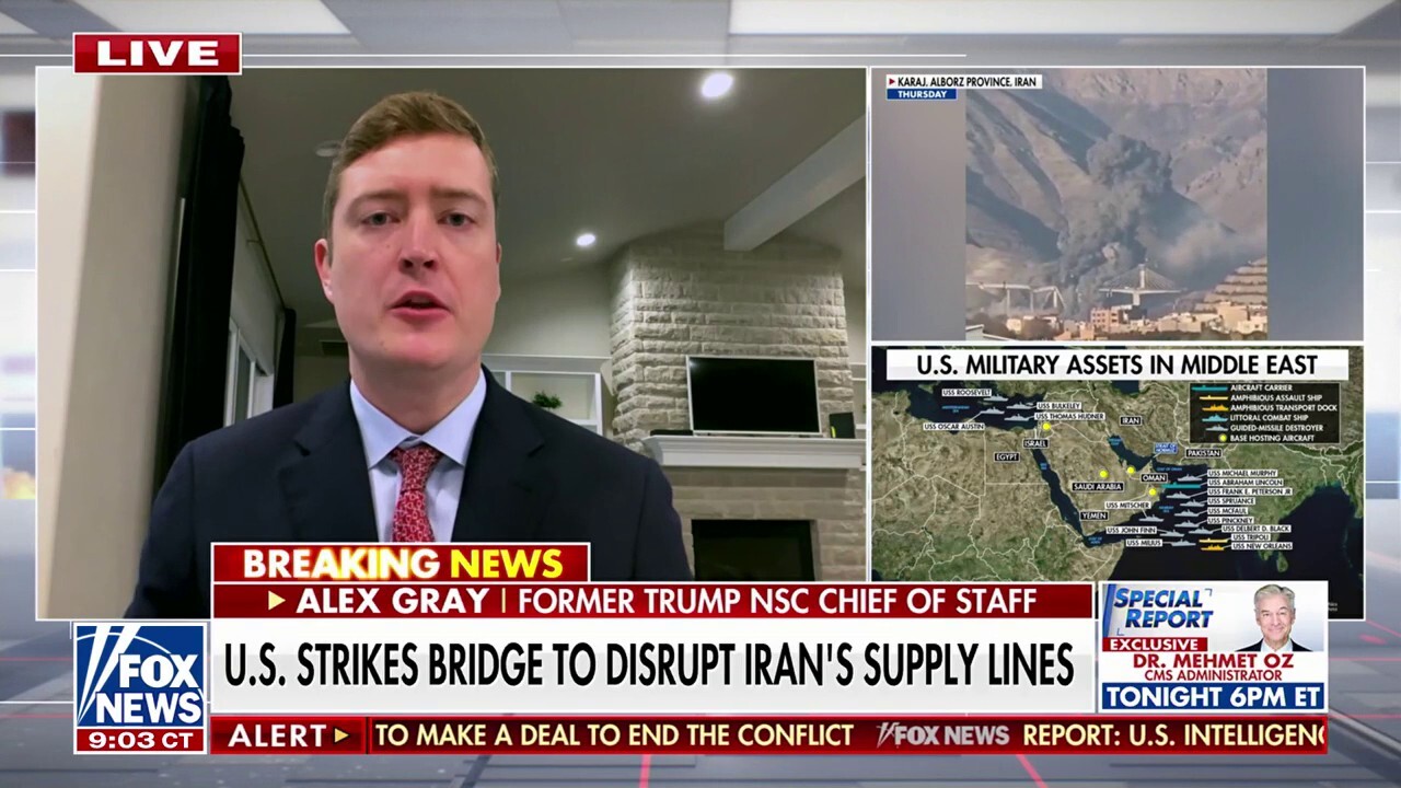 U.S. strikes bridge to disrupt Iran’s supply lines
