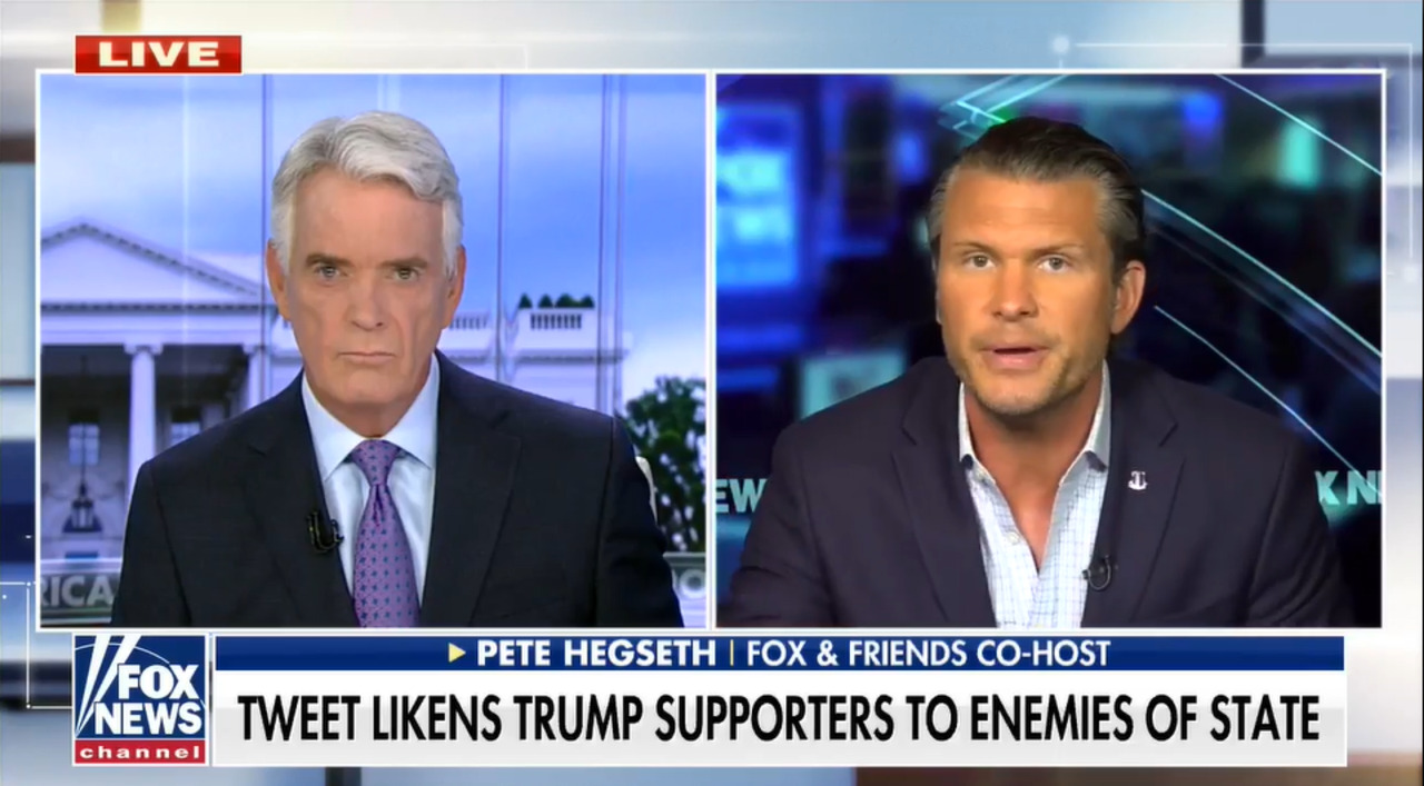  Hegseth: 'Couldn't be anything clearer than designating one side of the aisle enemies of the state'