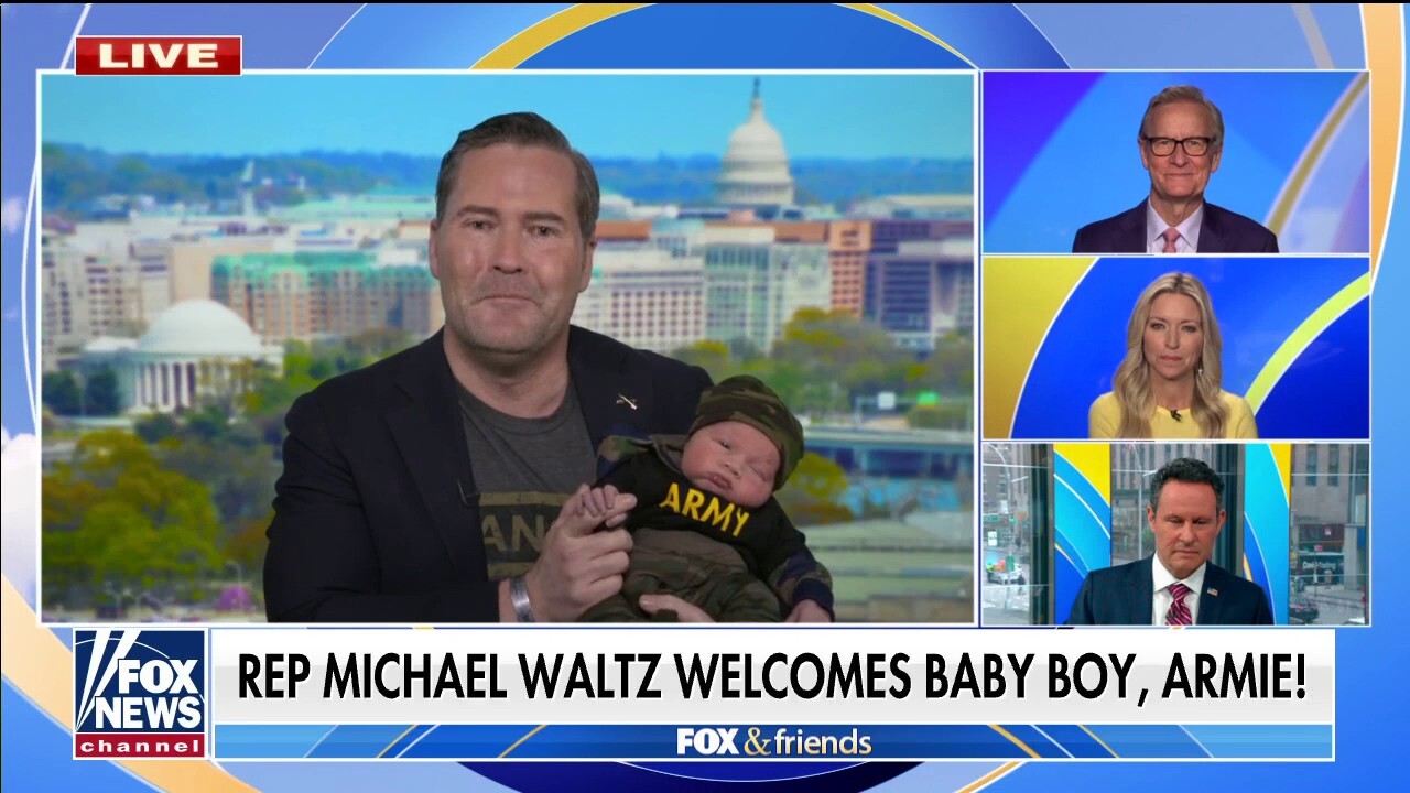 Rep. Waltz introduces his new baby on 'Fox & Friends'