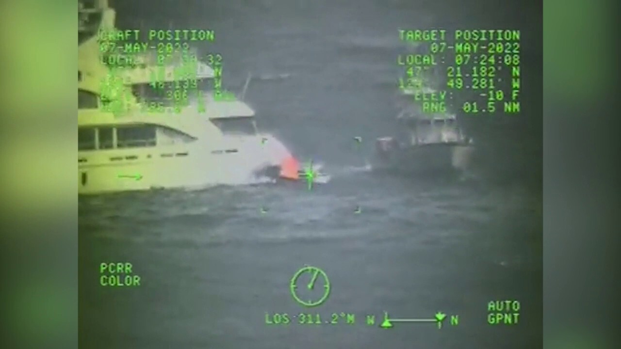 US Coast Guard assisting disabled yacht with 7 onboard