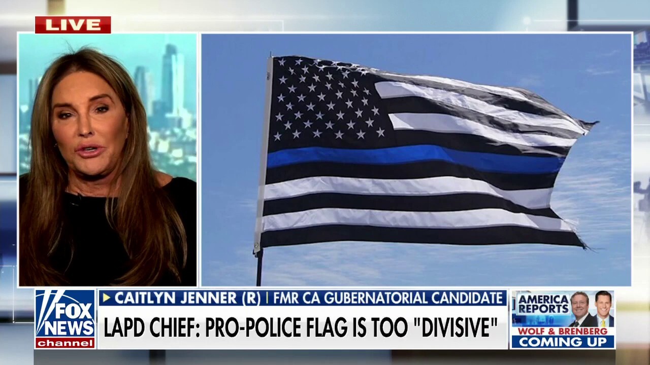 LAPD chief went 'woke,' sided with far-left in Thin Blue Line flag controversy: Caitlyn Jenner