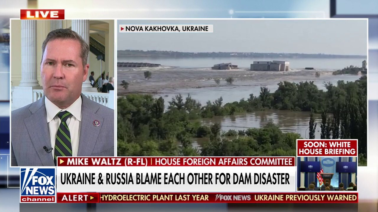 Ukraine, Russia trade blame for dam collapse