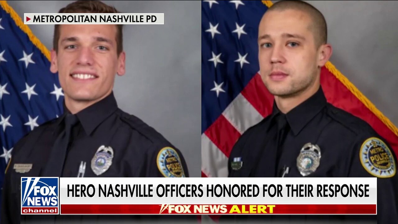 Nashville police officers who stopped school shooting honored as heroes