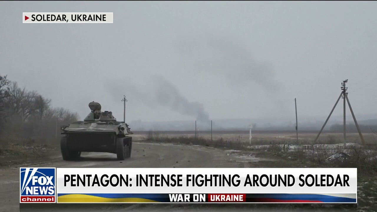 Russia and Ukraine battle over eastern town Soledar