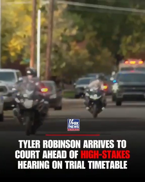 Tyler Robinson arrives to court for hearing on trial timetable