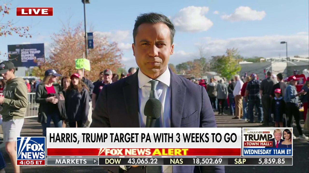  Fox News national correspondent Bryan Llenas reports from Pennsylvania ahead of former President Trump’s town hall where he plans to address the economy on ‘Your World.’