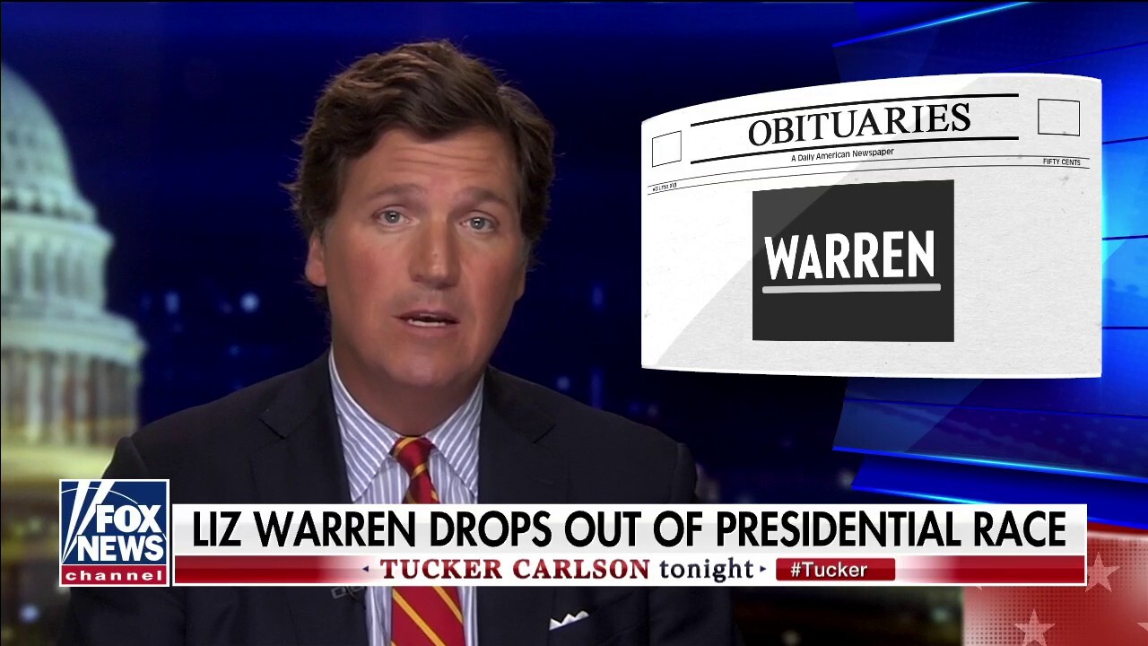 Tucker Carlson: Warren, media pundits blame sexism for failed campaign 