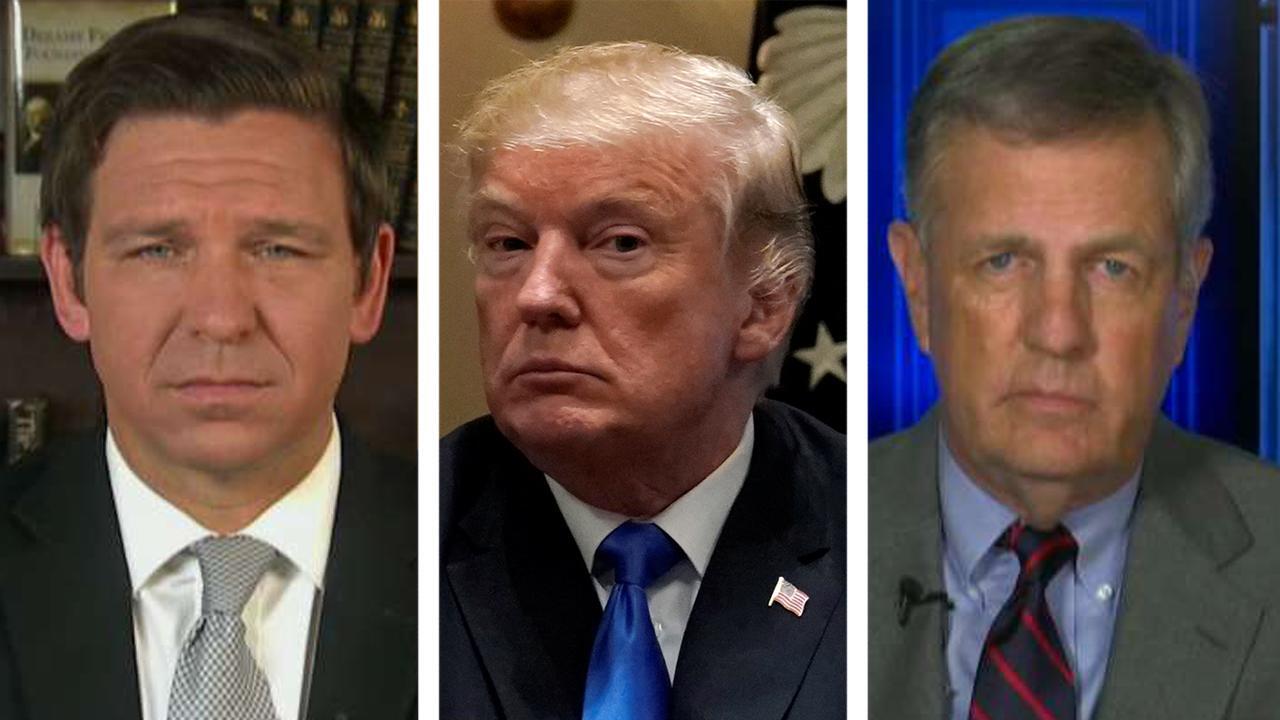 Rep. DeSantis and Brit Hume react to Trump's gun comments | Fox News Video