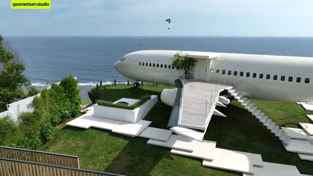 A converted Boeing 737 is now a private villa 