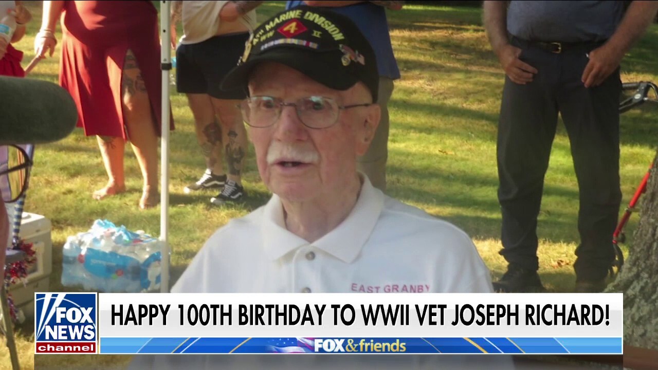 ‘Fox & Friends Weekend’ co-hosts celebrate WWII Veteran Joseph Richard’s 100th birthday
