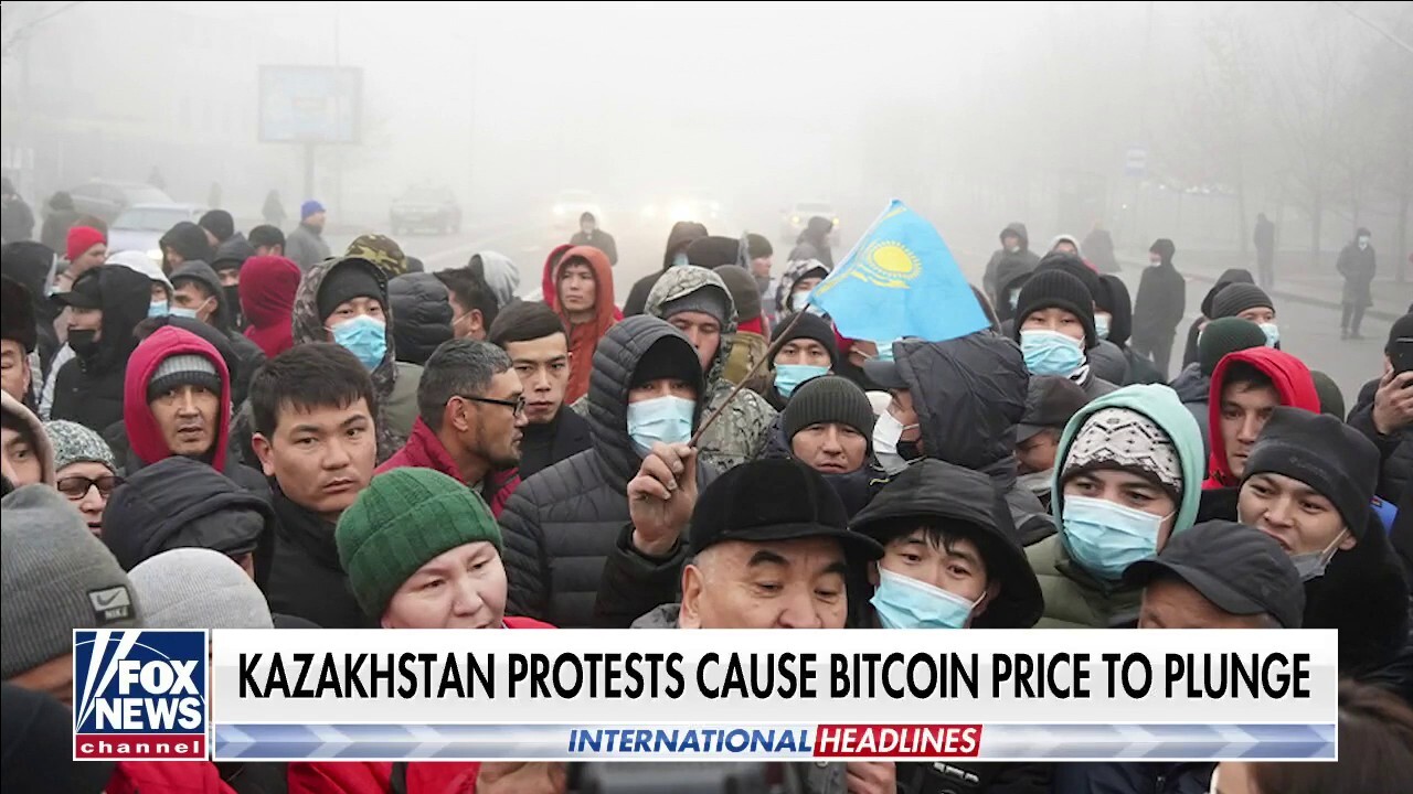 Kazakhstan protests plunge Bitcoin price as riots shut down internet