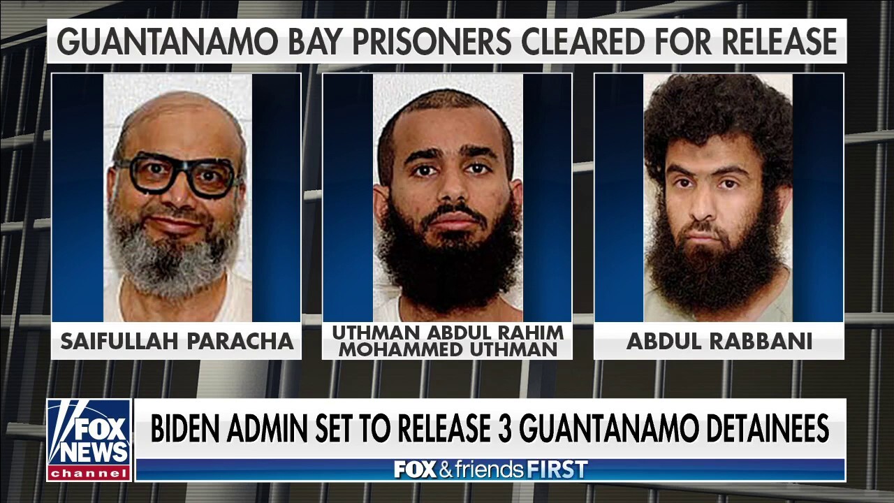 Biden administration clears 3 Gitmo detainees for release