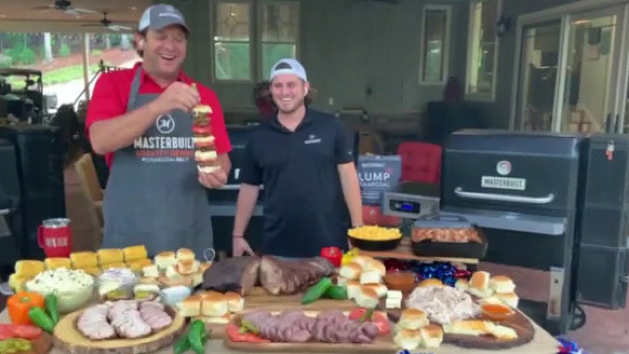 The McLemores fire up brisket for Independence Day weekend