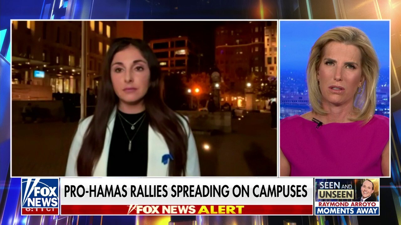 GWU students hold pro-Hamas lightshow