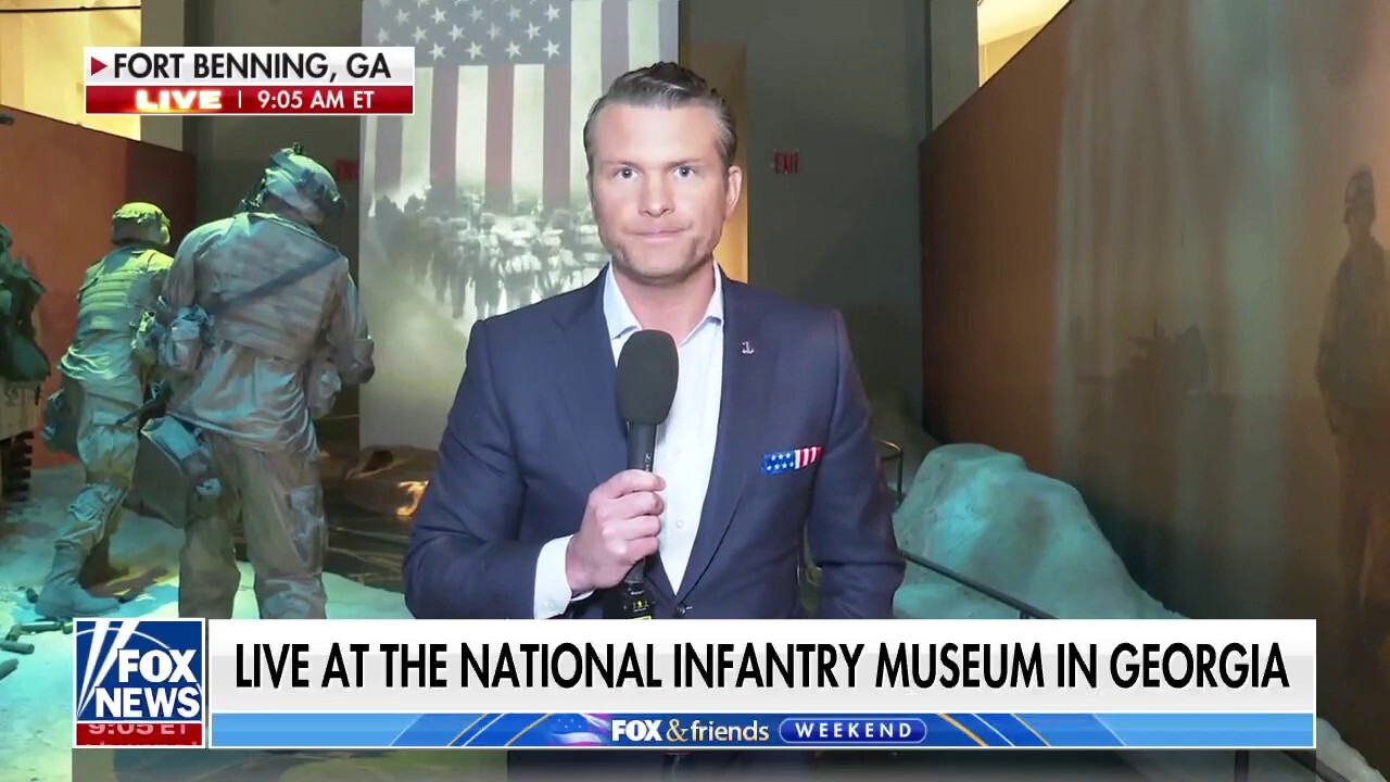 Pete Hegseth live from the National Infantry Museum