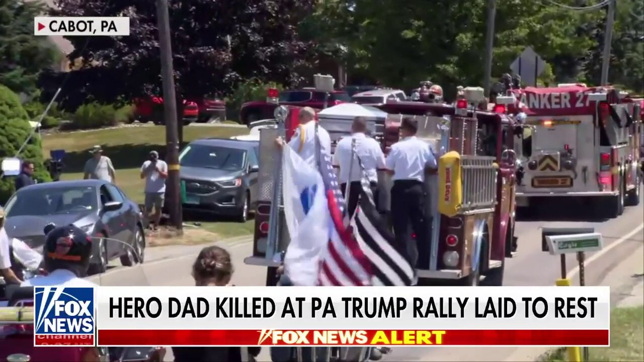 Hero father killed at Pa. Trump rally laid to rest