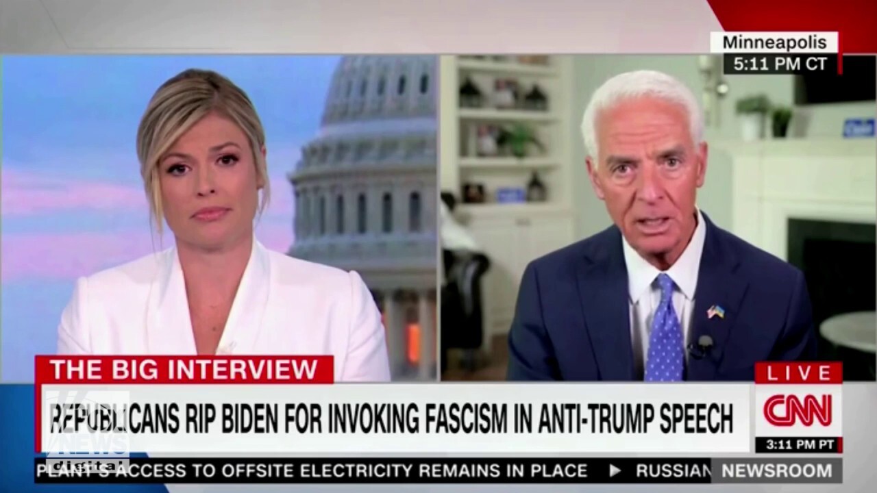 DeSantis opponent Charlie Crist says Biden was being 'honest' by calling Republicans 'semi-fascists'