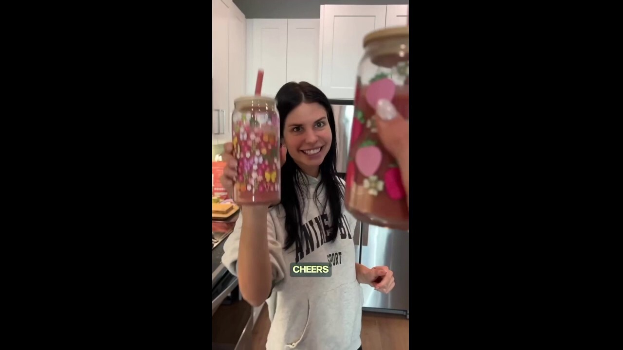 Alex Clark starts her morning with 40 grams of protein in this pink beauty smoothie