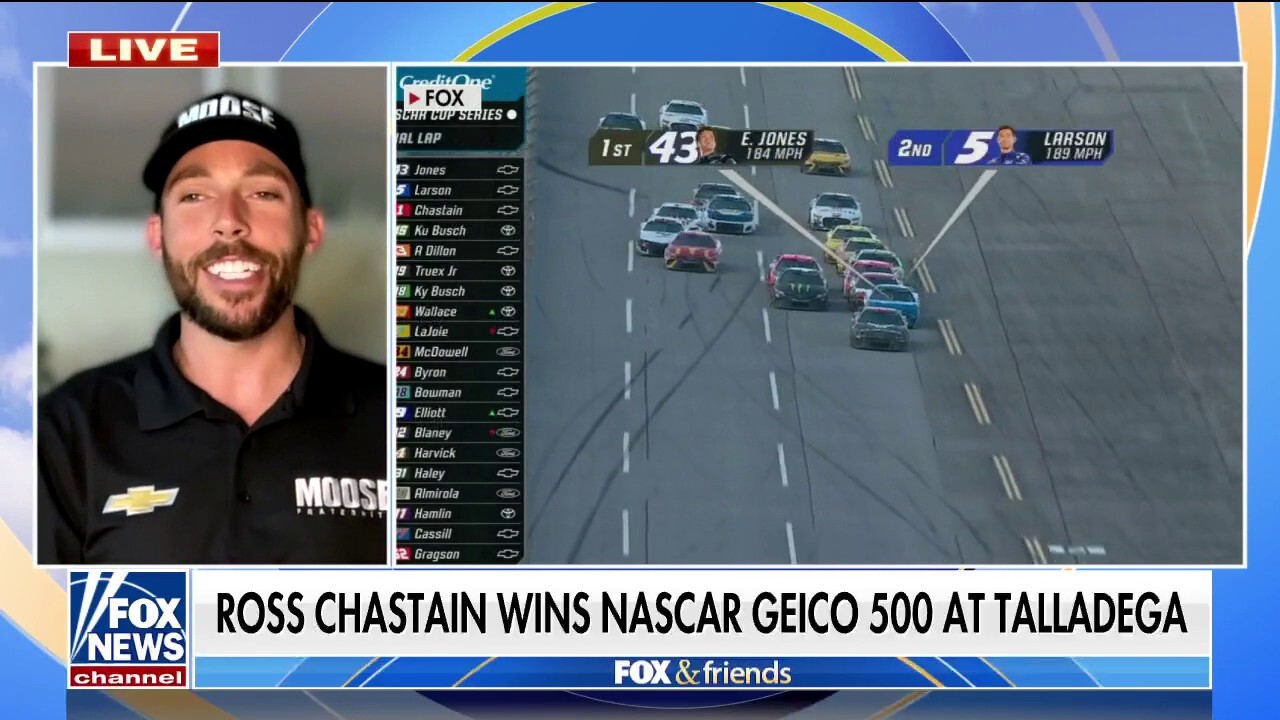NASCAR's Ross Chastain talks thrilling win at Talladega