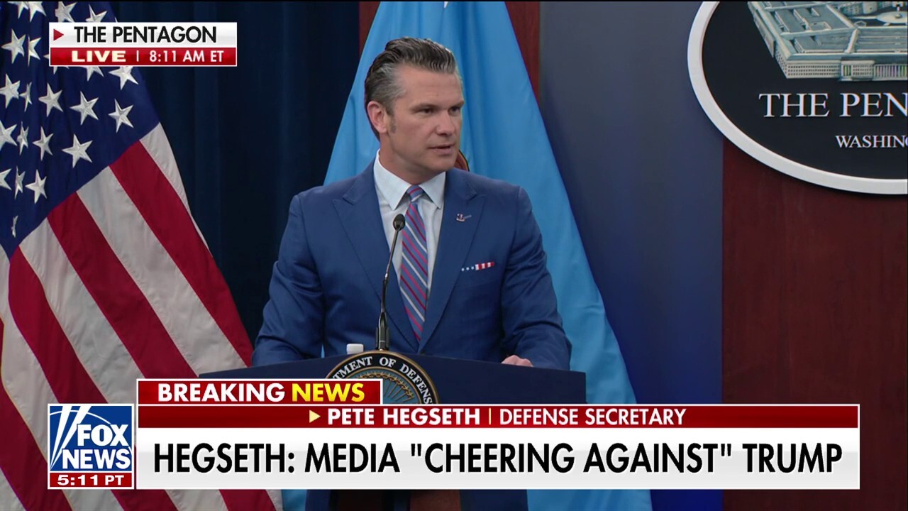 Secretary of Defense Pete Hegseth calls out media coverage on the success of U.S. strikes on Iranian nuclear facilities.