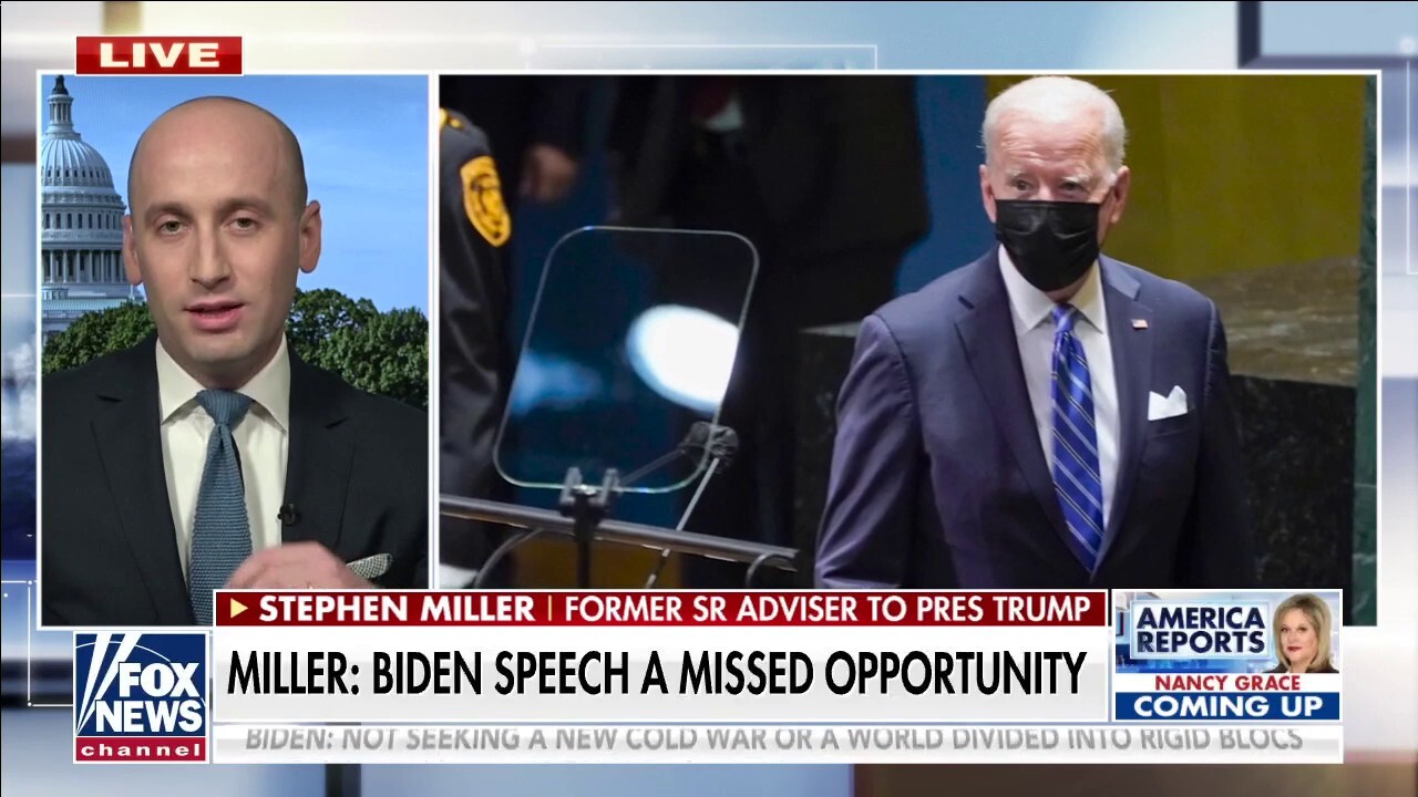 Stephen Miller: Biden had captive audience at UN yet barely addressed Afghanistan