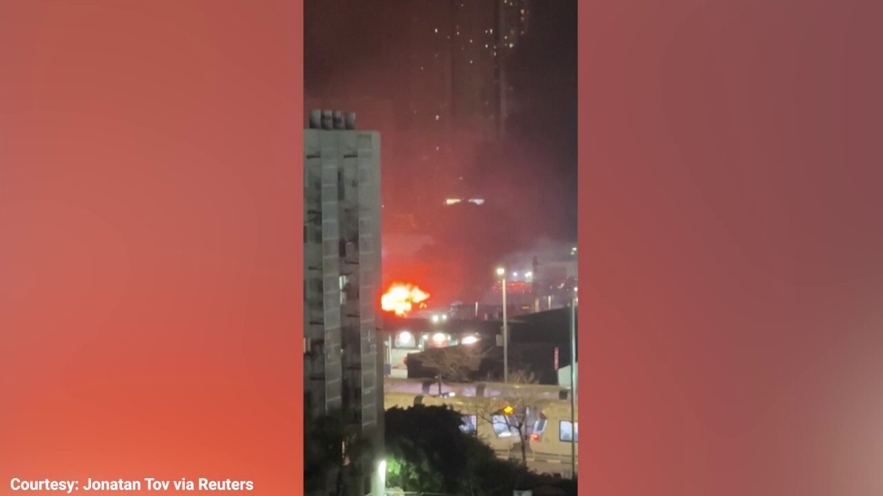 Fire burns after bus explosions near Tel Aviv