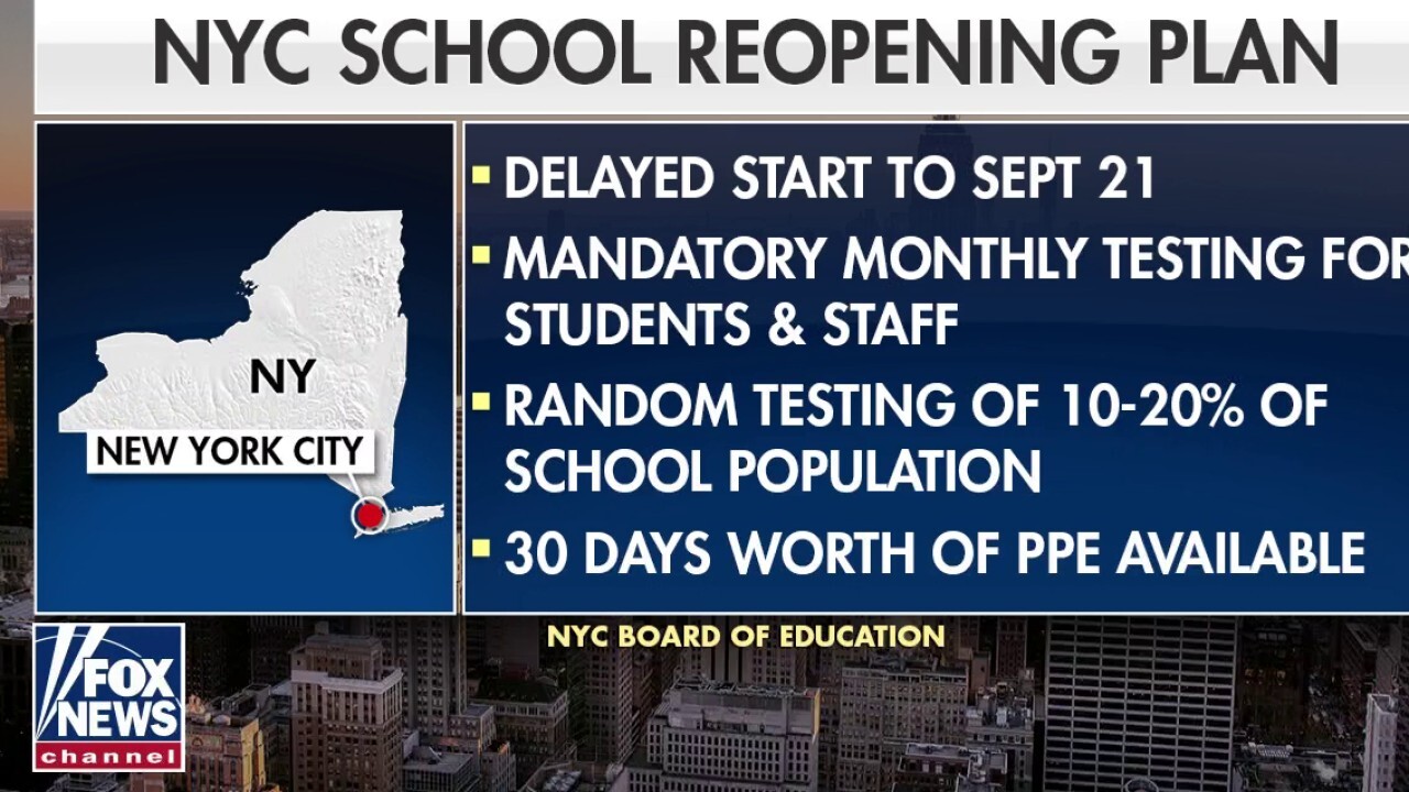  New York City delays reopening public schools