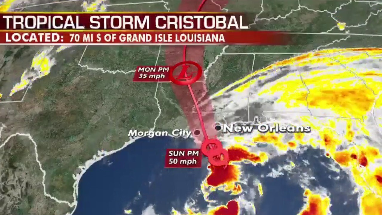Tropical Storm Cristobal heading toward US