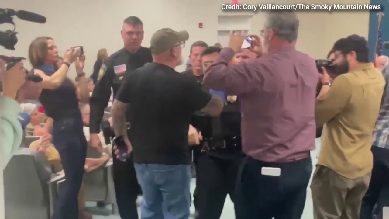 North Carolina GOP town hall turns heated as self-described veteran is removed by police