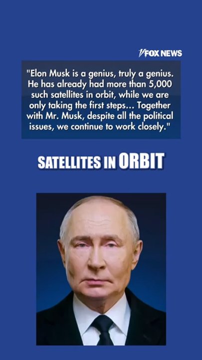 Putin PRAISES Elon Musk as a 'GENIUS'