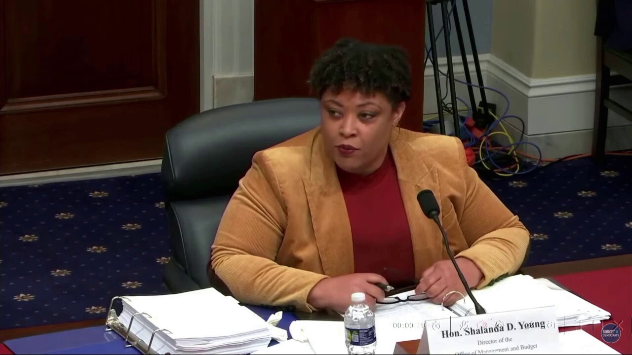 Shalanda Young, director of the White House Office of Management and Budget, repeated the claim that President Biden created 15 million new jobs during a House Budget Committee hearing.