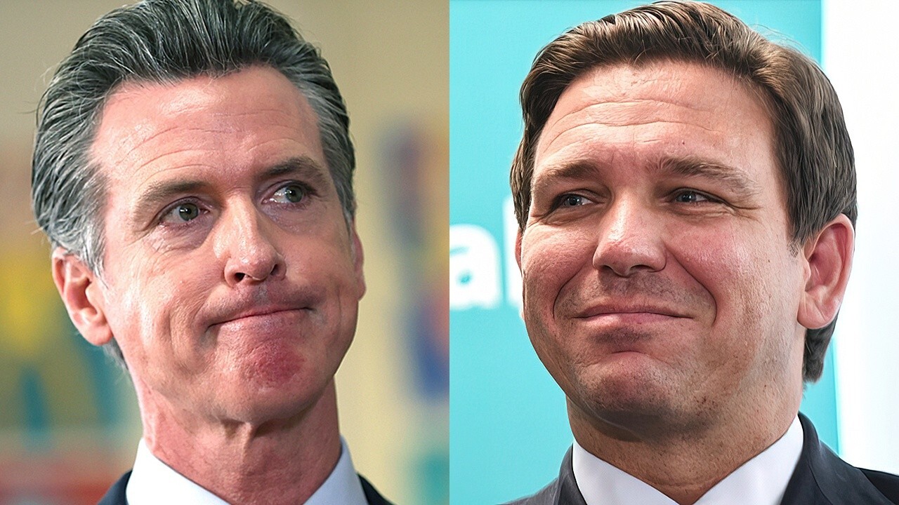 Media reacts differently to DeSantis' and Newsom's respective battles with big corps