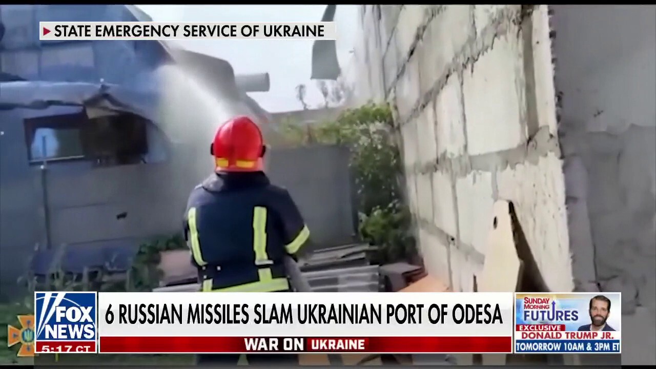 Russia intensifies missile attacks on Ukrainian port of Odesa