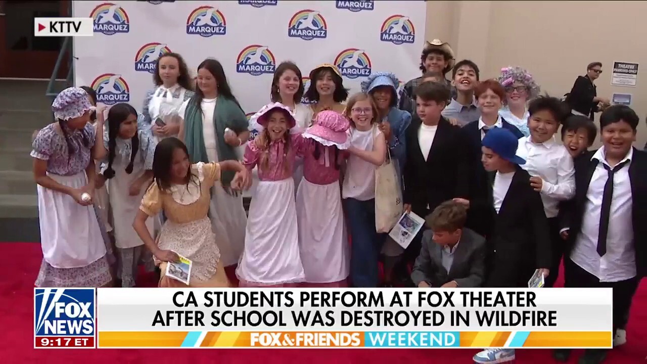 California elementary students perform at Fox Theater after wildfires burn down school