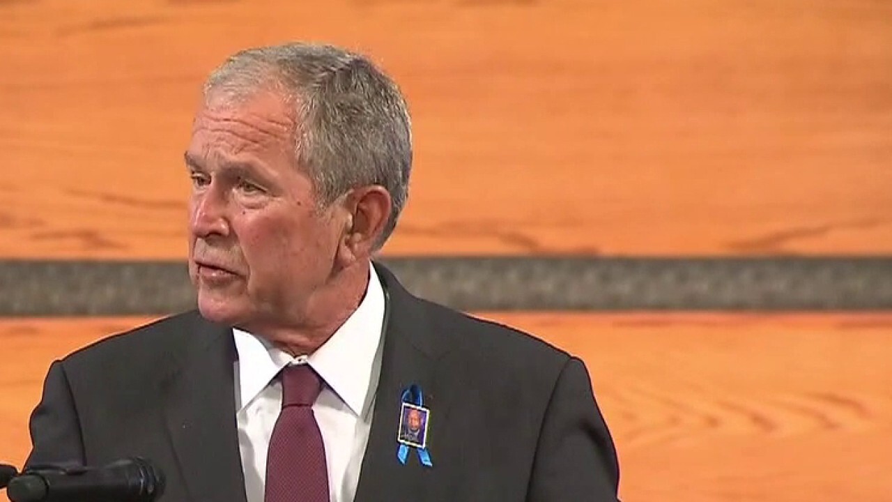 George Bush: 'We live in a better and nobler country because of John Lewis'