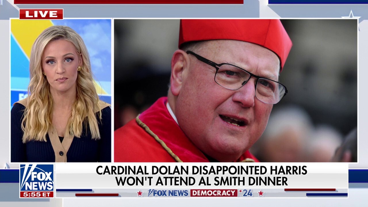  Cardinal Dolan not happy Kamala Harris is skipping Al Smith dinner