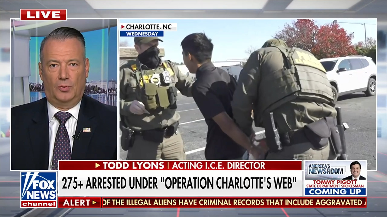 Charlotte immigration sweep nears 300 arrests as ICE cites surge in ramming attacks