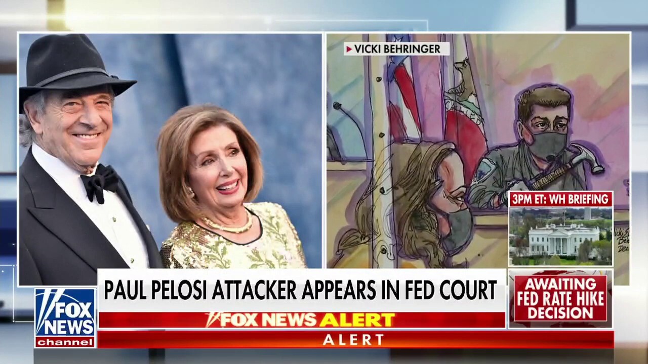 Suspected Paul Pelosi attacker appears in federal court