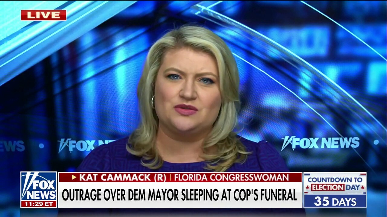 Rep. Kat Cammack rips Democrat mayor who fell asleep during officer's funeral: 'Have to support the police'